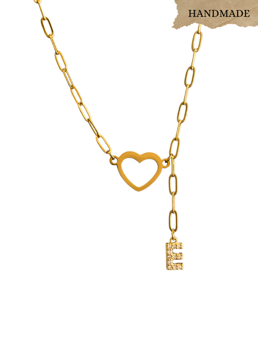 HEART LETTER NECKLACE (New Style)